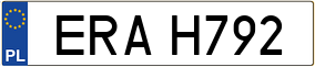 Trailer License Plate
